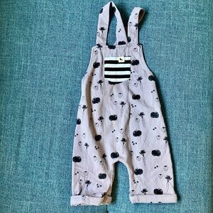 Turtledove London Cotton Shortie Overalls Fruit Print Size 1-2 Years